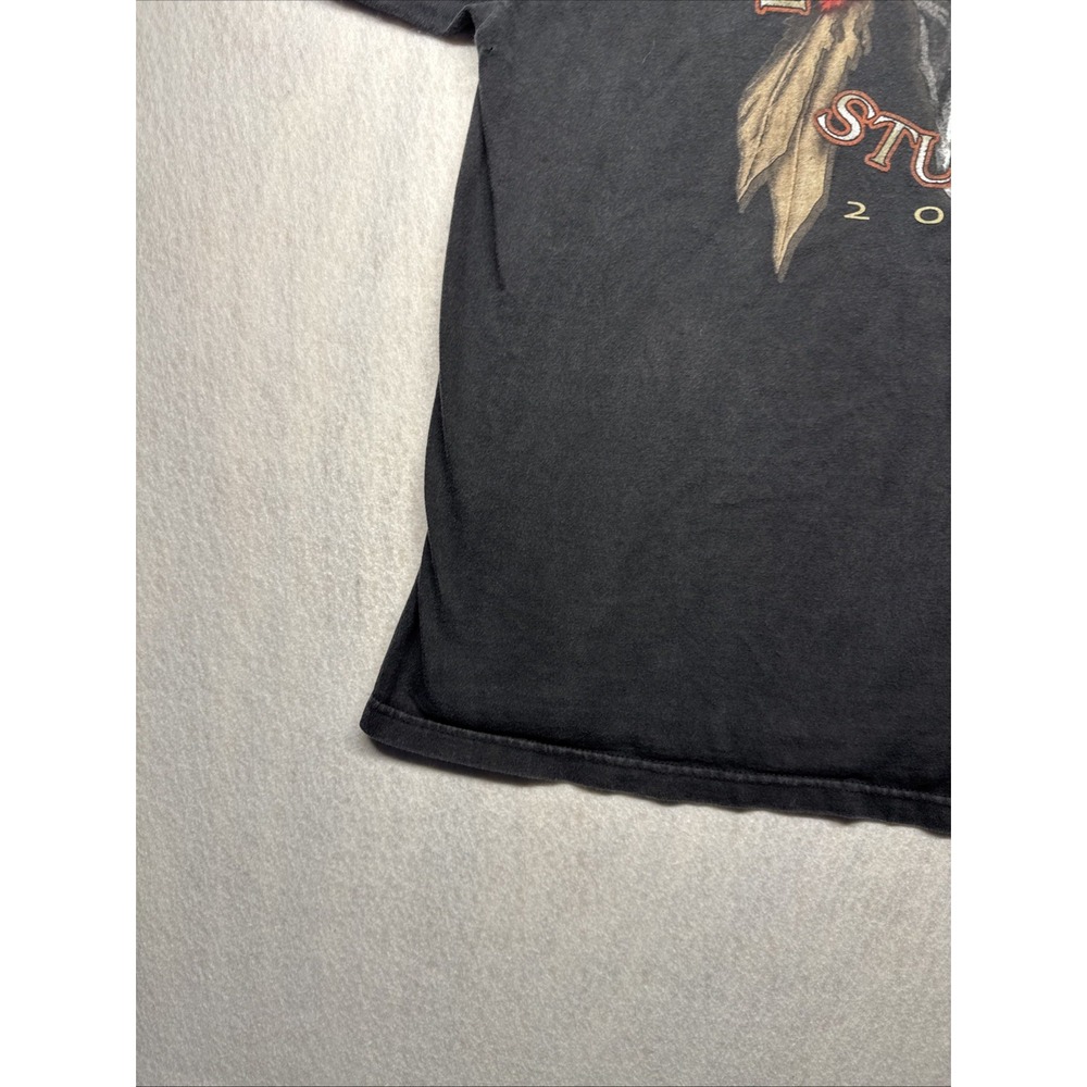 Vintage 2001 Harley-Davidson Sturgis Black Hills Rally T-Shirt XL Black Skulls - Picture 8 of 16